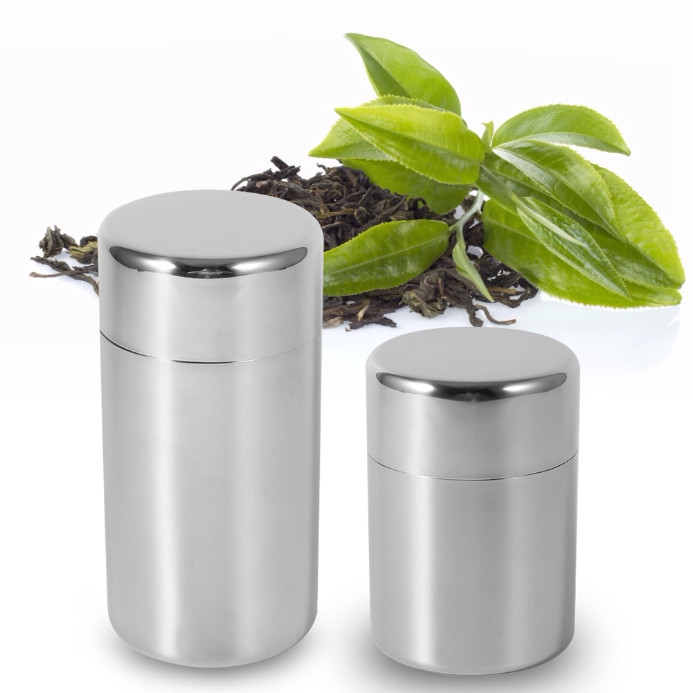 Coffee Tea Sugar - Kaleng Teh Stainless Steel, Wadah Penyimpanan