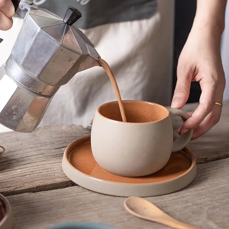 Xbloom Coffee Tea - Set Cangkir Kopi Keramik Gaya Jepang