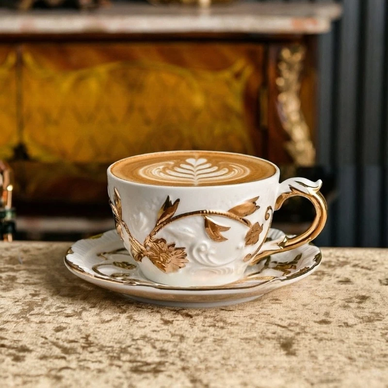 Coffee Tea Sugar - Set Cangkir Kopi, Teko, Wadah Krim,