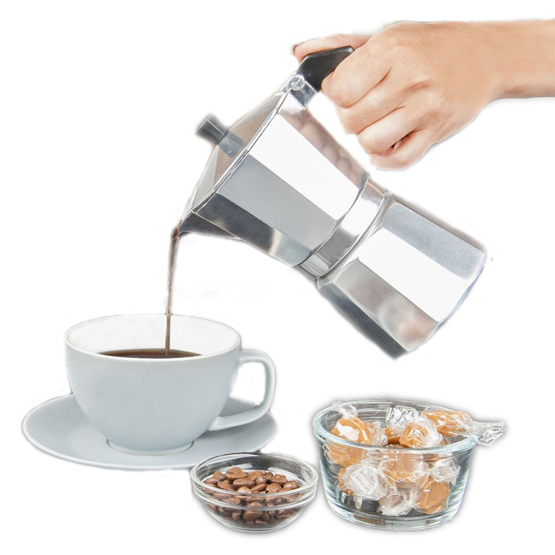 Pembuat Kopi Espresso Aluminiu - Moka Pot Stove ulasan dan harga