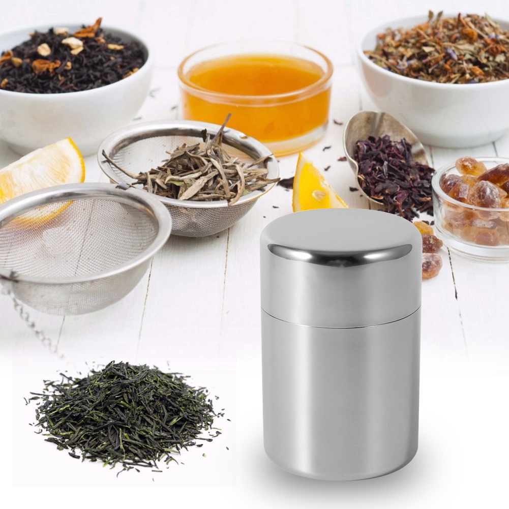 Kaleng Teh Stainless Steel, Wa - Coffee Tea Sugar ulasan dan harga