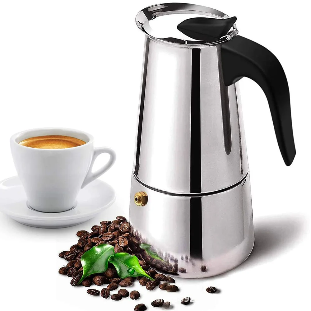 Pembuat Kopi Moka Baja Tahan K - Moka Pot Stove ulasan dan harga