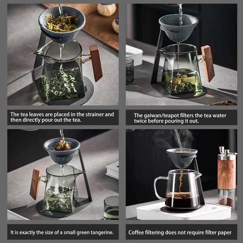 Set Saringan Teh Keramik Mikro - Coffee Tea And Sugar Set ulasan dan harga