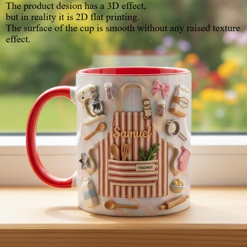 Mug Baker Custom Cetak 2D deng - Coffee Tea Name ulasan dan harga
