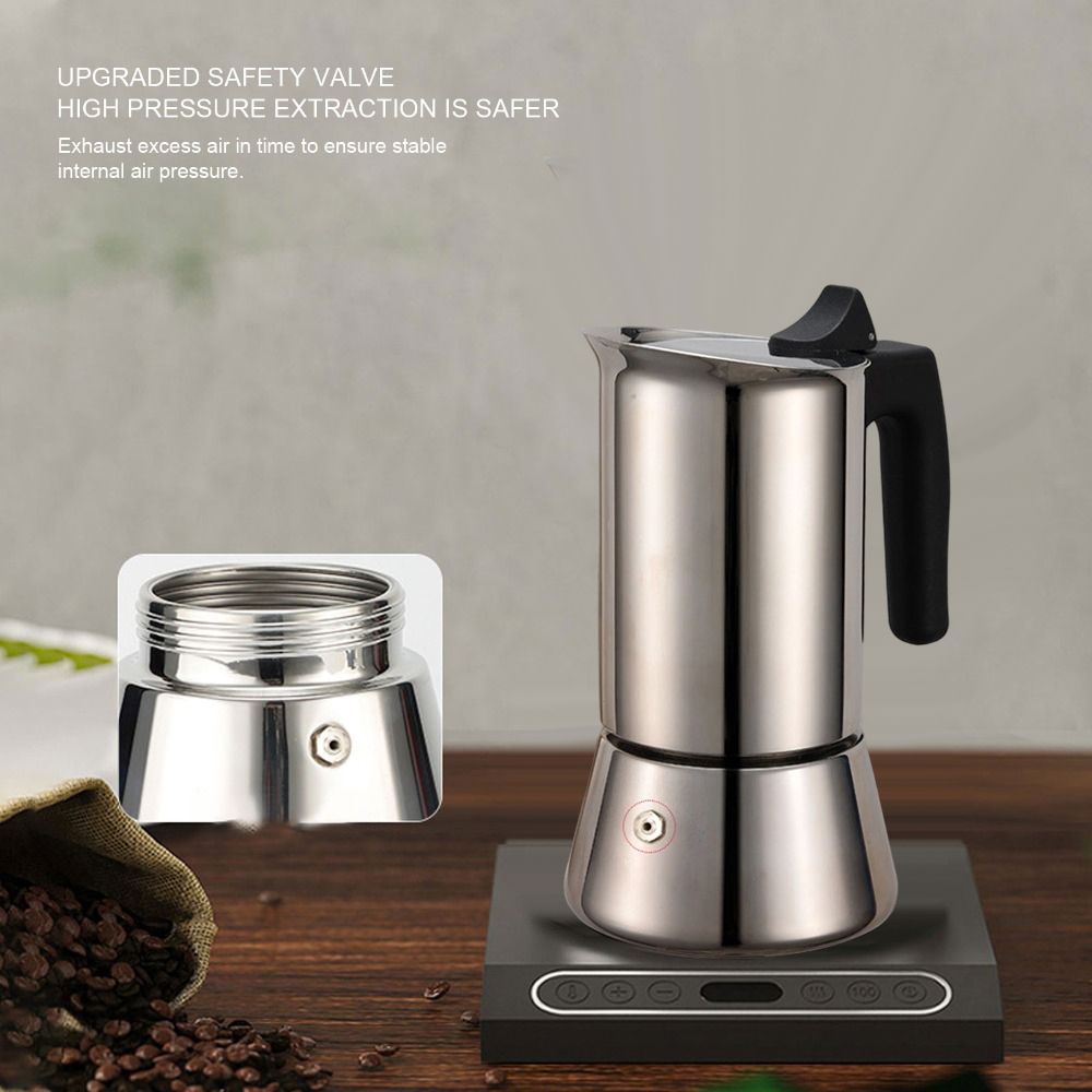 Panci Moka Stainless Steel Kap - Moka Pot Stove ulasan dan harga