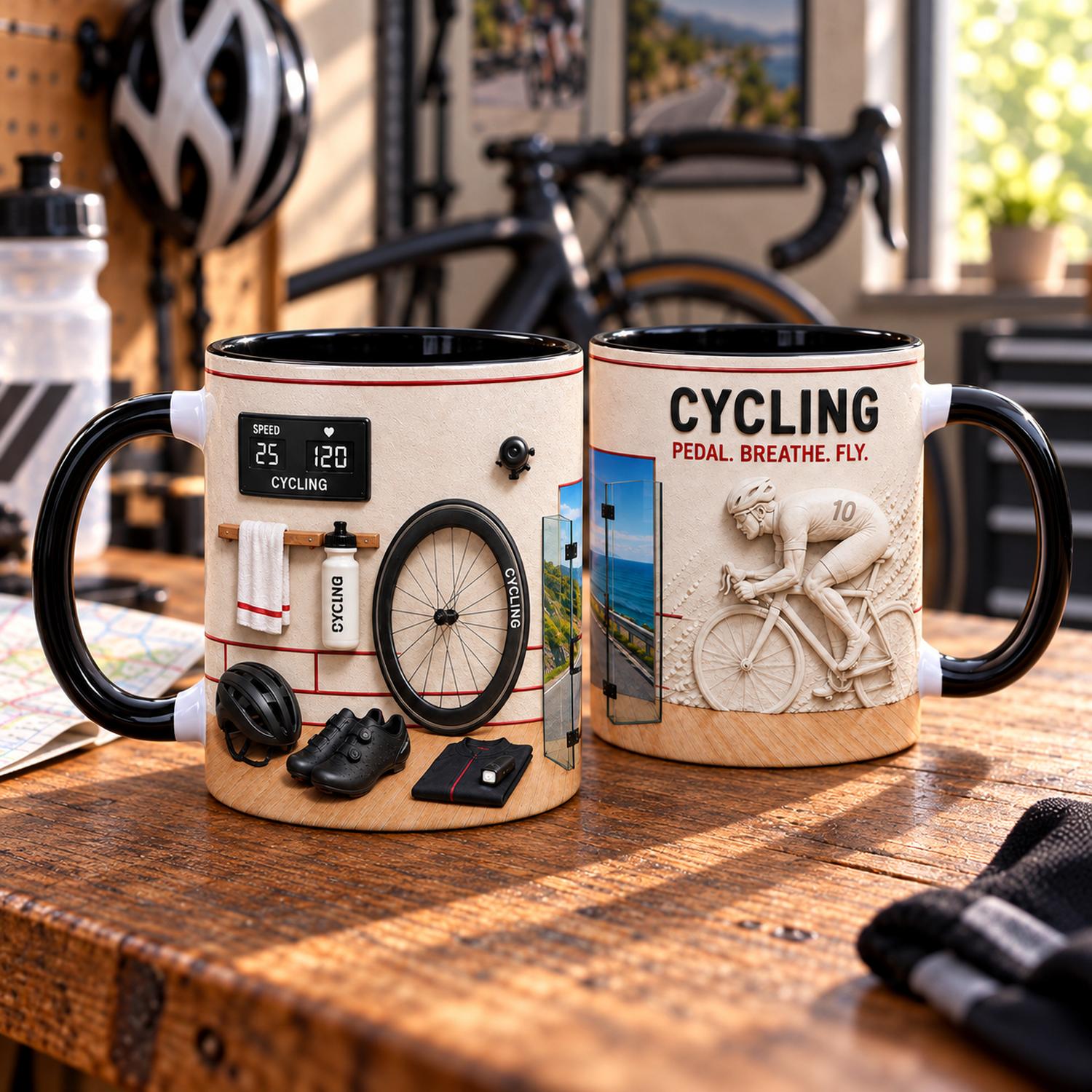 Mug Kopi Bertema Bersepeda, Te - Coffee Tea Name ulasan dan harga