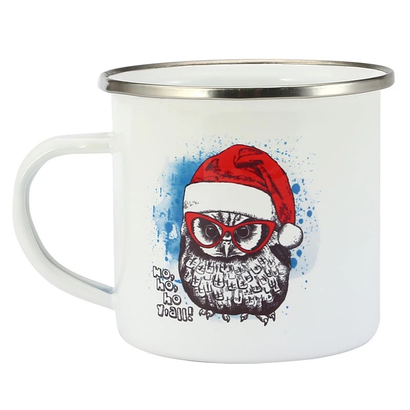 Mug Kopi Enamel 350ML, Dapat D - Coffee Tea Name ulasan dan harga