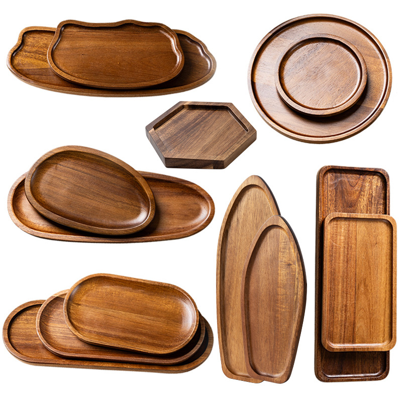 1 buah Nampan Teh Kayu Akasia  - Coffee Tea Images ulasan dan harga