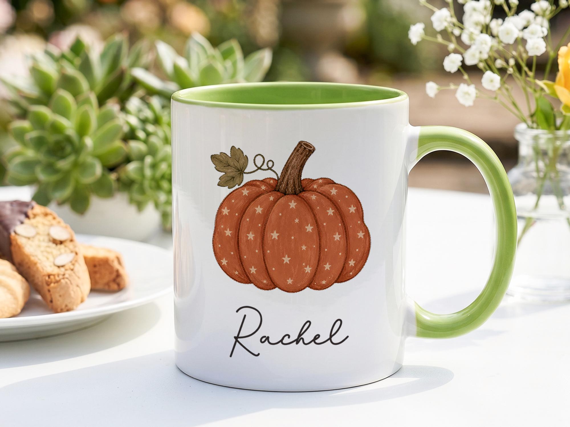 Gelas Mug Labu dengan Desain P - Coffee Tea Name ulasan dan harga