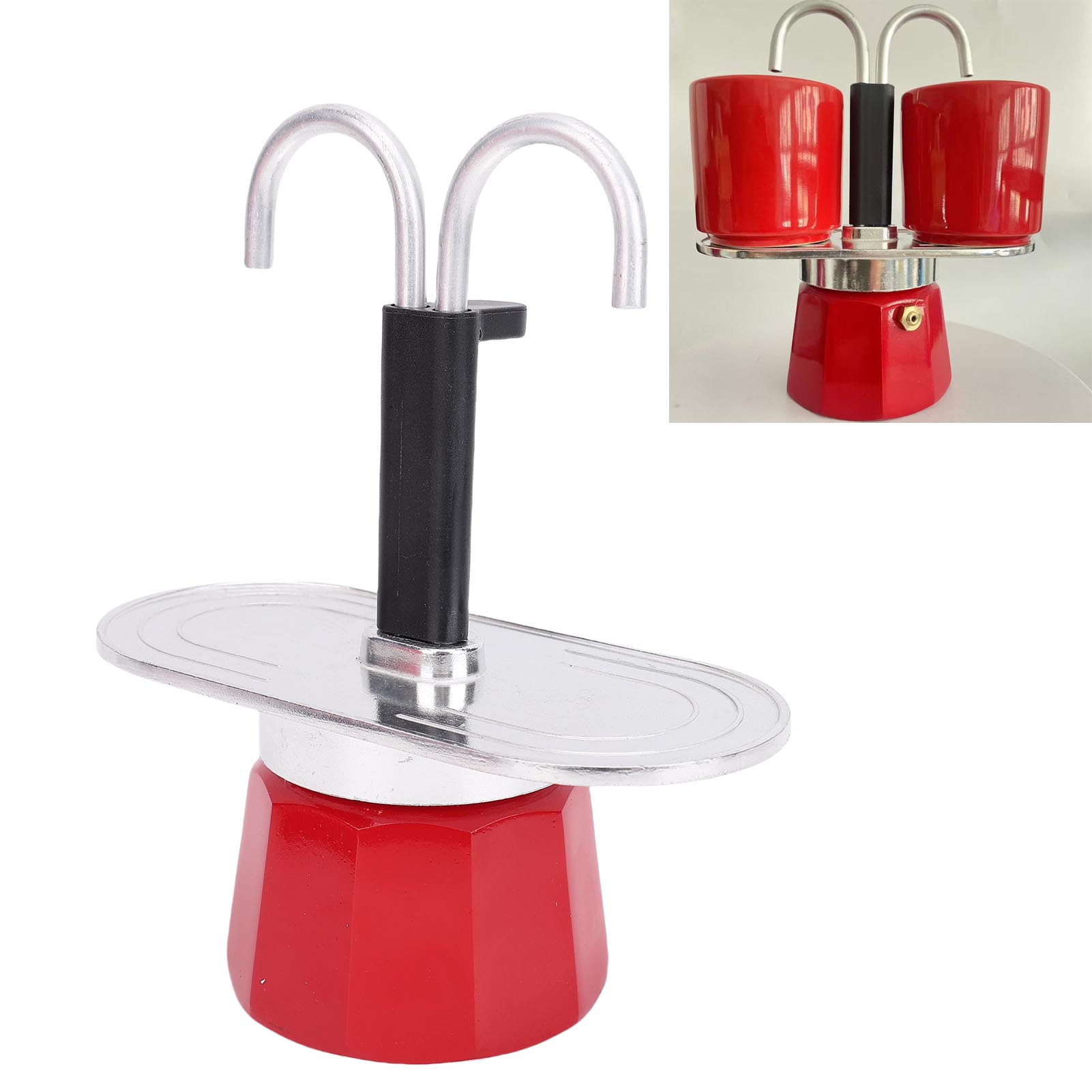 Panci Kopi Double Cup 2 Cangki - Moka Pot Stove ulasan dan harga