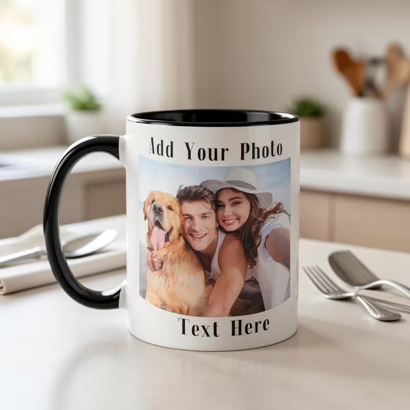 Mug Kopi Keramik dengan Logo F - Coffee Tea Name ulasan dan harga